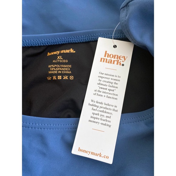 Honey Mark Women's High Waist Bottoms Full Coverage Bathing Suit Bottoms NWT - Picture 6 of 8